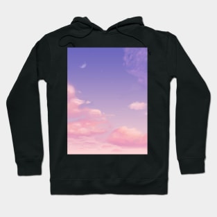 Sky Purple Aesthetic Lofi Hoodie